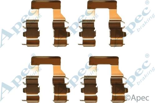 APEC KIT436 - Комплектуючі, колодки дискового гальма autocars.com.ua