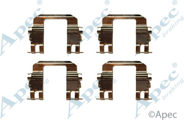 APEC KIT447 - Комплектуючі, колодки дискового гальма autocars.com.ua