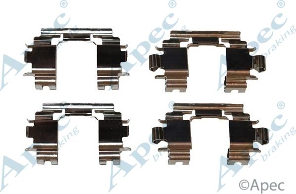 APEC KIT451 - Комплектуючі, колодки дискового гальма autocars.com.ua