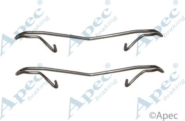 APEC KIT502 - Комплектуючі, колодки дискового гальма autocars.com.ua