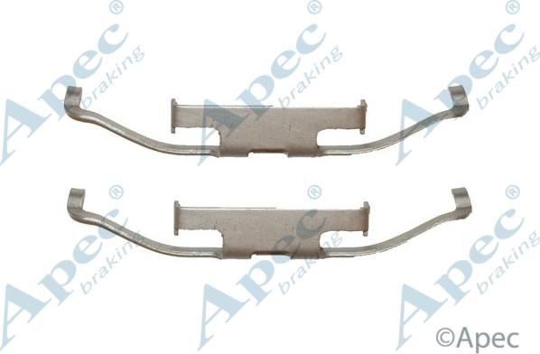 APEC KIT512 - Комплектуючі, колодки дискового гальма autocars.com.ua