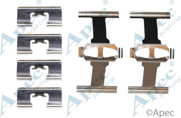 APEC KIT514 - Комплектуючі, колодки дискового гальма autocars.com.ua