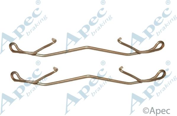 APEC KIT516 - Комплектуючі, колодки дискового гальма autocars.com.ua