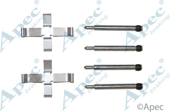 APEC KIT518 - Комплектуючі, колодки дискового гальма autocars.com.ua