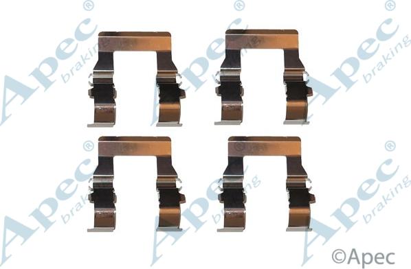APEC KIT526 - Комплектуючі, колодки дискового гальма autocars.com.ua