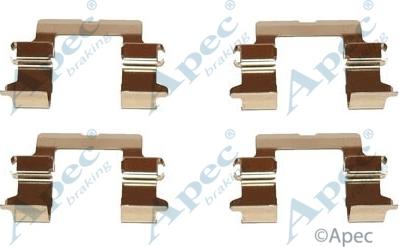 APEC KIT531 - Комплектуючі, колодки дискового гальма autocars.com.ua