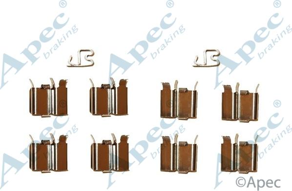 APEC KIT574 - Комплектуючі, колодки дискового гальма autocars.com.ua