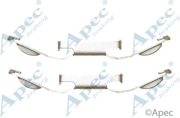 APEC KIT575 - Комплектуючі, колодки дискового гальма autocars.com.ua