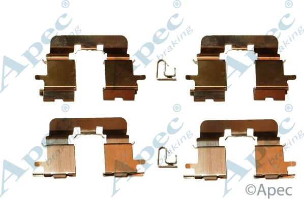 APEC KIT591 - Комплектуючі, колодки дискового гальма autocars.com.ua