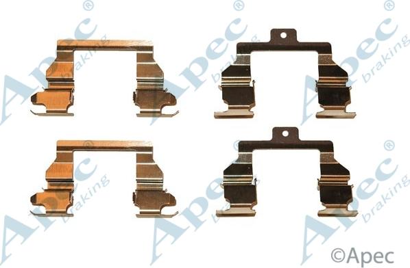 APEC KIT596 - Комплектуючі, колодки дискового гальма autocars.com.ua