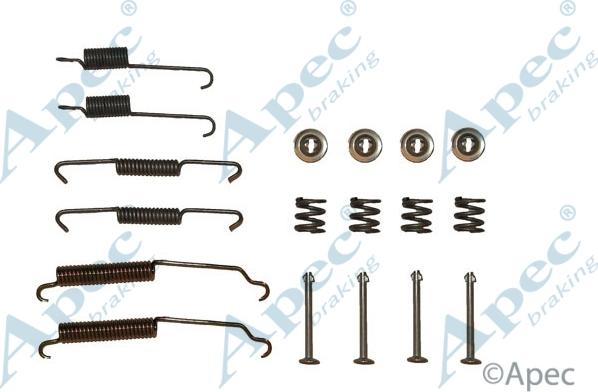 APEC KIT614 - Комплектуючі, барабанний гальмівний механізм autocars.com.ua