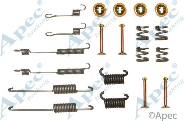 APEC KIT621 - Комплектуючі, барабанний гальмівний механізм autocars.com.ua