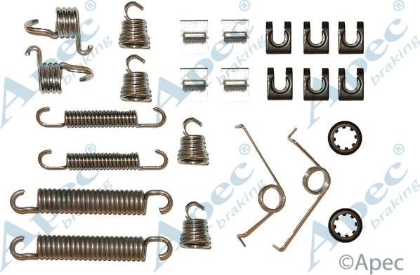 APEC KIT627 - Комплектуючі, барабанний гальмівний механізм autocars.com.ua