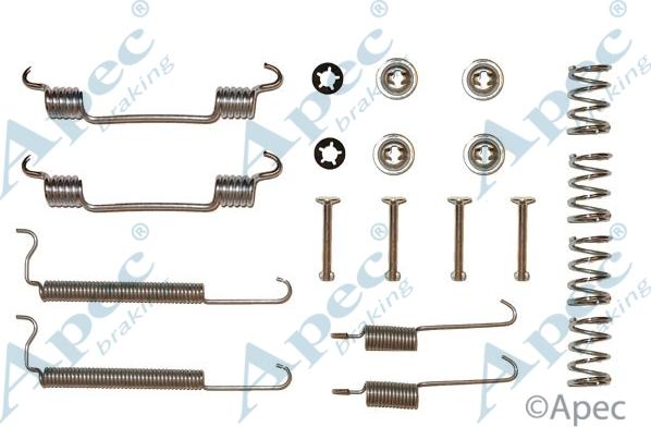 APEC KIT636 - Комплектуючі, барабанний гальмівний механізм autocars.com.ua