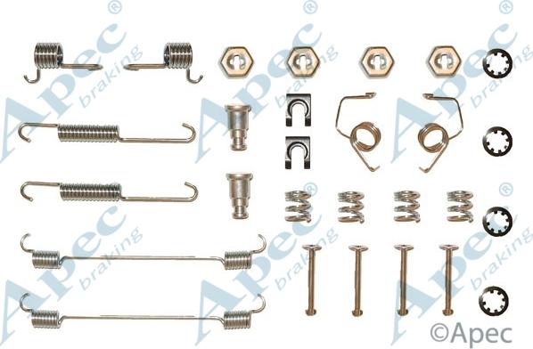 APEC KIT715 - Комплектуючі, барабанний гальмівний механізм autocars.com.ua