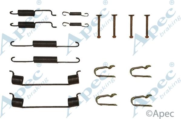 APEC KIT718 - Комплектуючі, барабанний гальмівний механізм autocars.com.ua