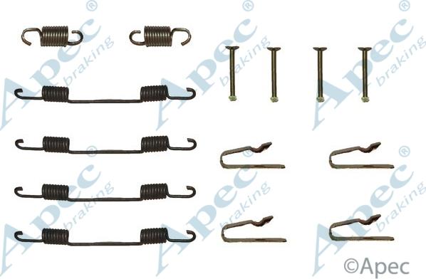 APEC KIT720 - Комплектуючі, барабанний гальмівний механізм autocars.com.ua