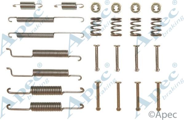 APEC KIT735 - Комплектуючі, барабанний гальмівний механізм autocars.com.ua