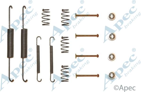 APEC KIT742 - Комплектуючі, барабанний гальмівний механізм autocars.com.ua