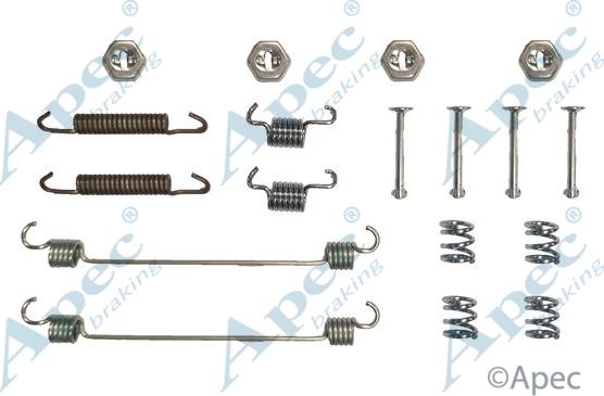 APEC KIT772 - Комплектуючі, барабанний гальмівний механізм autocars.com.ua