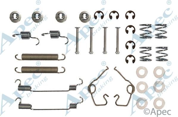 APEC KIT777 - Комплектуючі, барабанний гальмівний механізм autocars.com.ua