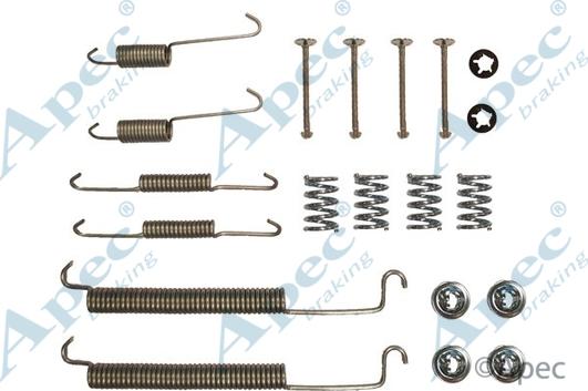 APEC KIT789 - Комплектуючі, барабанний гальмівний механізм autocars.com.ua