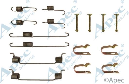APEC KIT793 - Комплектуючі, барабанний гальмівний механізм autocars.com.ua