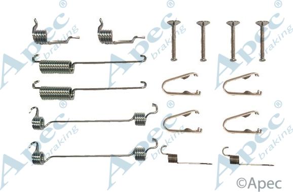 APEC KIT796 - Комплектуючі, барабанний гальмівний механізм autocars.com.ua