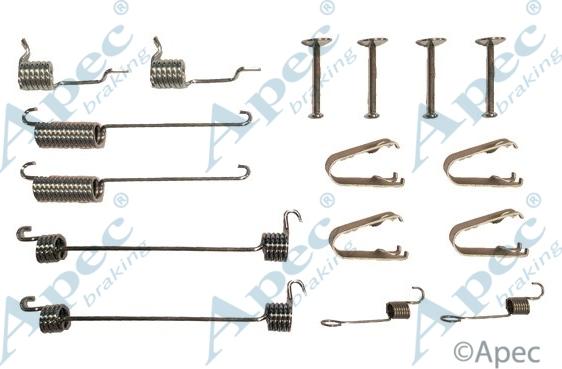 APEC KIT797 - Комплектуючі, барабанний гальмівний механізм autocars.com.ua