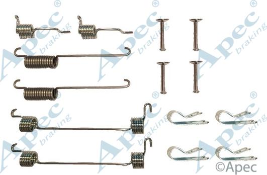 APEC KIT807 - Комплектуючі, барабанний гальмівний механізм autocars.com.ua