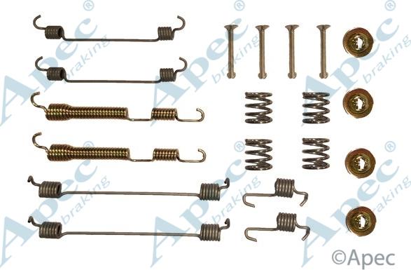 APEC KIT809 - Комплектуючі, барабанний гальмівний механізм autocars.com.ua