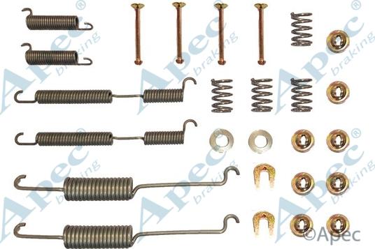APEC KIT857 - Комплектуючі, барабанний гальмівний механізм autocars.com.ua
