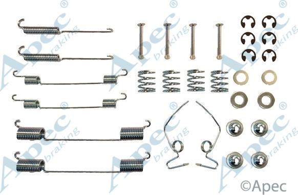 APEC KIT867 - Комплектуючі, барабанний гальмівний механізм autocars.com.ua