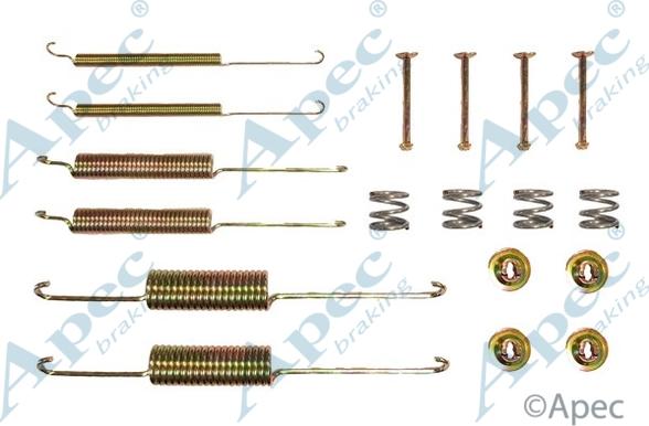 APEC KIT879 - Комплектуючі, барабанний гальмівний механізм autocars.com.ua