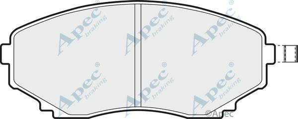 APEC PAD1026 - Гальмівні колодки, дискові гальма autocars.com.ua