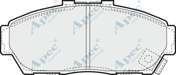 APEC PAD1032 - Гальмівні колодки, дискові гальма autocars.com.ua