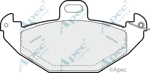 APEC PAD1044 - Гальмівні колодки, дискові гальма autocars.com.ua