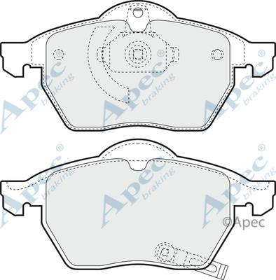 APEC PAD1064 - Гальмівні колодки, дискові гальма autocars.com.ua