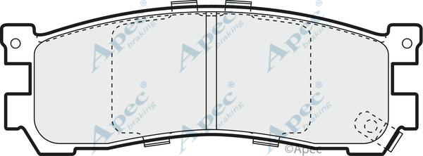 APEC PAD1067 - Гальмівні колодки, дискові гальма autocars.com.ua