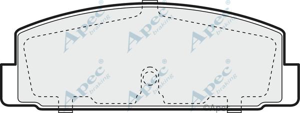 APEC PAD1090 - Гальмівні колодки, дискові гальма autocars.com.ua