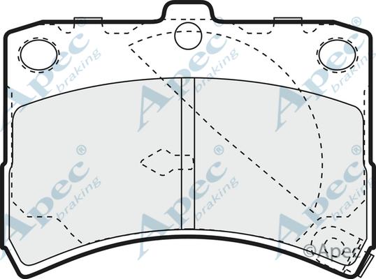 APEC PAD1138 - Гальмівні колодки, дискові гальма autocars.com.ua