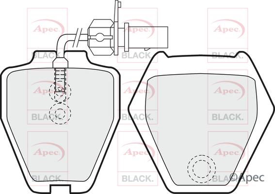 APEC PAD1179B - Гальмівні колодки, дискові гальма autocars.com.ua