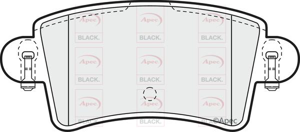 APEC PAD1197B - Гальмівні колодки, дискові гальма autocars.com.ua