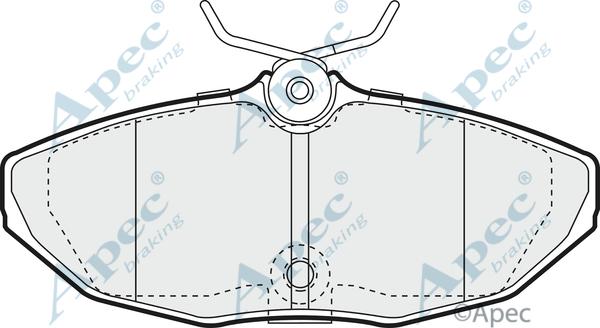 APEC PAD1226 - Гальмівні колодки, дискові гальма autocars.com.ua