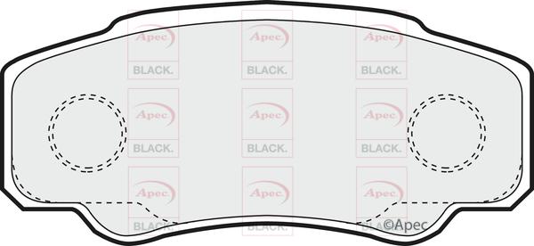 APEC PAD1261B - Гальмівні колодки, дискові гальма autocars.com.ua