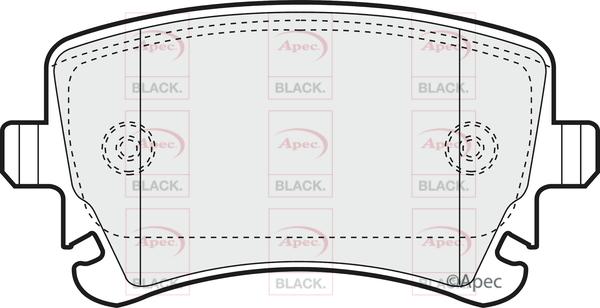 APEC PAD1298B - Гальмівні колодки, дискові гальма autocars.com.ua