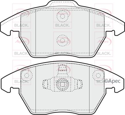 APEC PAD1398B - Гальмівні колодки, дискові гальма autocars.com.ua