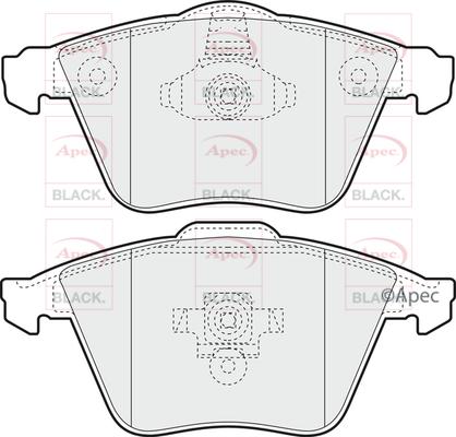 APEC PAD1420B - Гальмівні колодки, дискові гальма autocars.com.ua