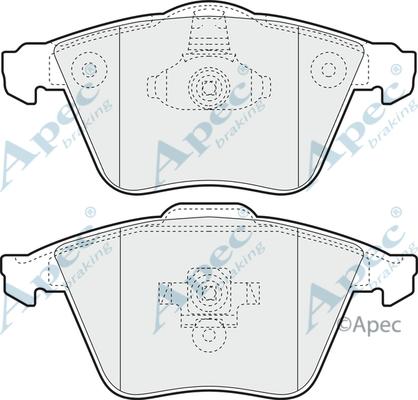 APEC PAD1420 - Гальмівні колодки, дискові гальма autocars.com.ua