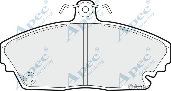 APEC PAD1437 - Гальмівні колодки, дискові гальма autocars.com.ua